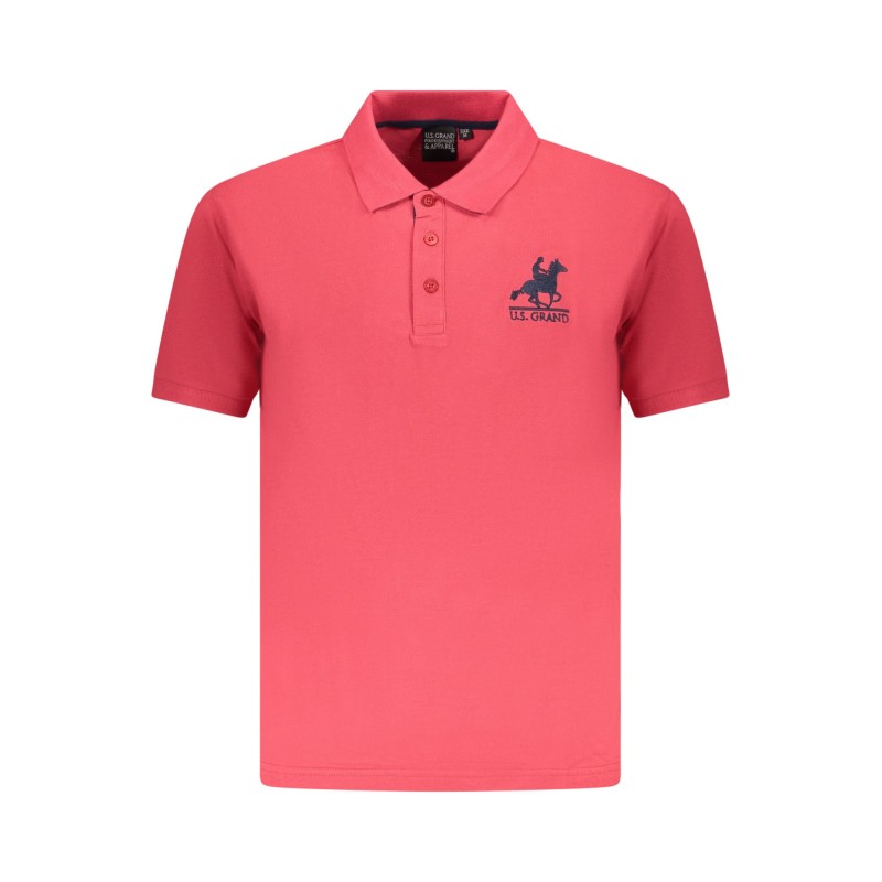 U.S. GRAND POLO MANICHE CORTE UOMO ROSSO