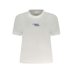 CALVIN KLEIN T-SHIRT MANICHE CORTE DONNA BIANCO