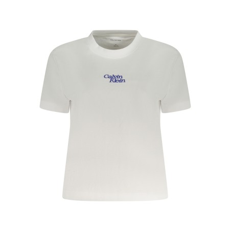 CALVIN KLEIN T-SHIRT MANICHE CORTE DONNA BIANCO