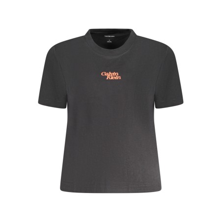 CALVIN KLEIN T-SHIRT MANICHE CORTE DONNA NERO