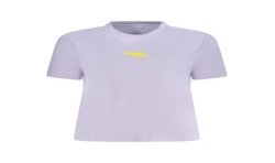 CALVIN KLEIN T-SHIRT MANICHE CORTE DONNA VIOLA