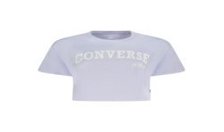 CONVERSE T-SHIRT MANICHE CORTE DONNA VIOLA