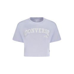 CONVERSE T-SHIRT MANICHE CORTE DONNA VIOLA
