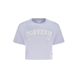 CONVERSE T-SHIRT MANICHE CORTE DONNA VIOLA