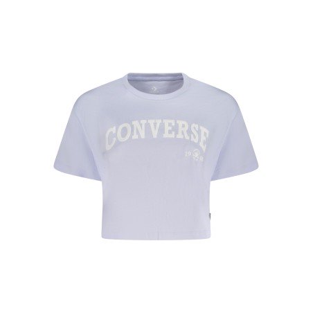 CONVERSE T-SHIRT MANICHE CORTE DONNA VIOLA