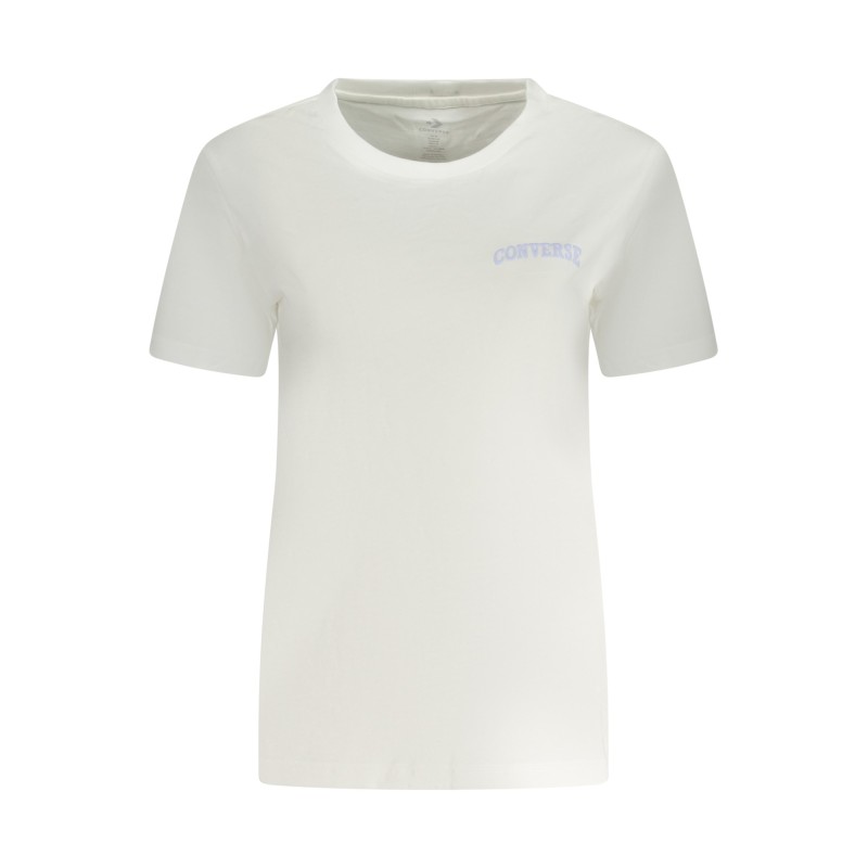 CONVERSE T-SHIRT MANICHE CORTE DONNA BIANCO