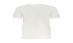 CONVERSE T-SHIRT MANICHE CORTE DONNA BIANCO