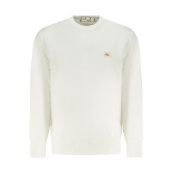 CALVIN KLEIN FELPA SENZA ZIP UOMO BIANCO