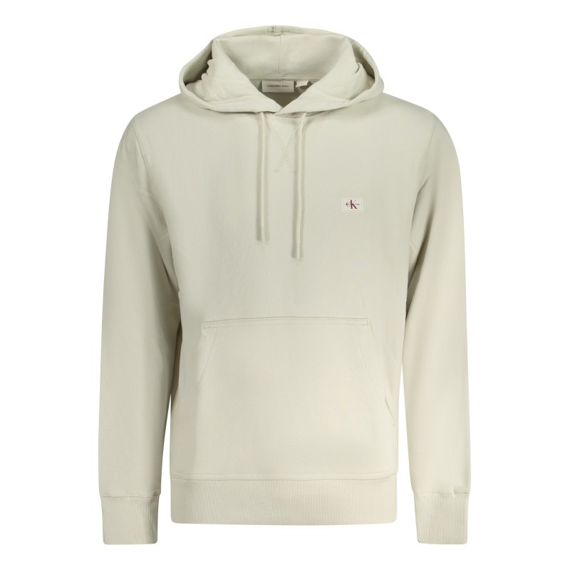 CALVIN KLEIN FELPA SENZA ZIP UOMO BEIGE