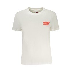 TOMMY HILFIGER T-SHIRT MANICHE CORTE DONNA BEIGE