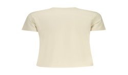 TOMMY HILFIGER T-SHIRT MANICHE CORTE DONNA BEIGE