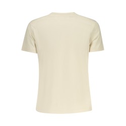 TOMMY HILFIGER T-SHIRT MANICHE CORTE DONNA BEIGE