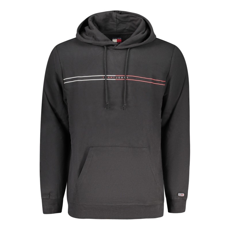 TOMMY HILFIGER FELPA SENZA ZIP UOMO NERO