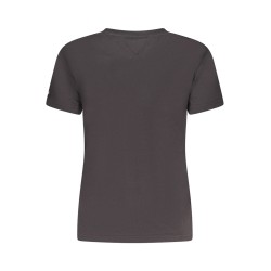 TOMMY HILFIGER T-SHIRT MANICHE CORTE DONNA NERO