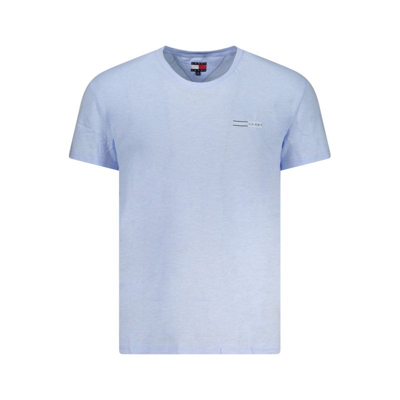 TOMMY HILFIGER T-SHIRT MANICHE CORTE UOMO AZZURRO
