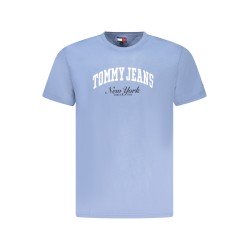 TOMMY HILFIGER T-SHIRT MANICHE CORTE UOMO AZZURRO
