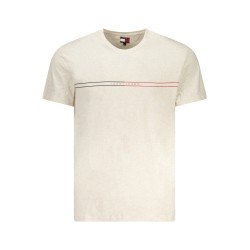 TOMMY HILFIGER T-SHIRT MANICHE CORTE UOMO BEIGE