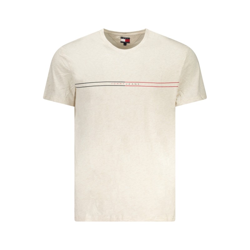 TOMMY HILFIGER T-SHIRT MANICHE CORTE UOMO BEIGE
