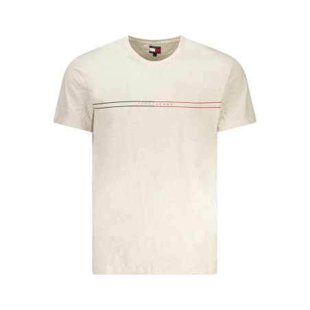 TOMMY HILFIGER T-SHIRT MANICHE CORTE UOMO BEIGE