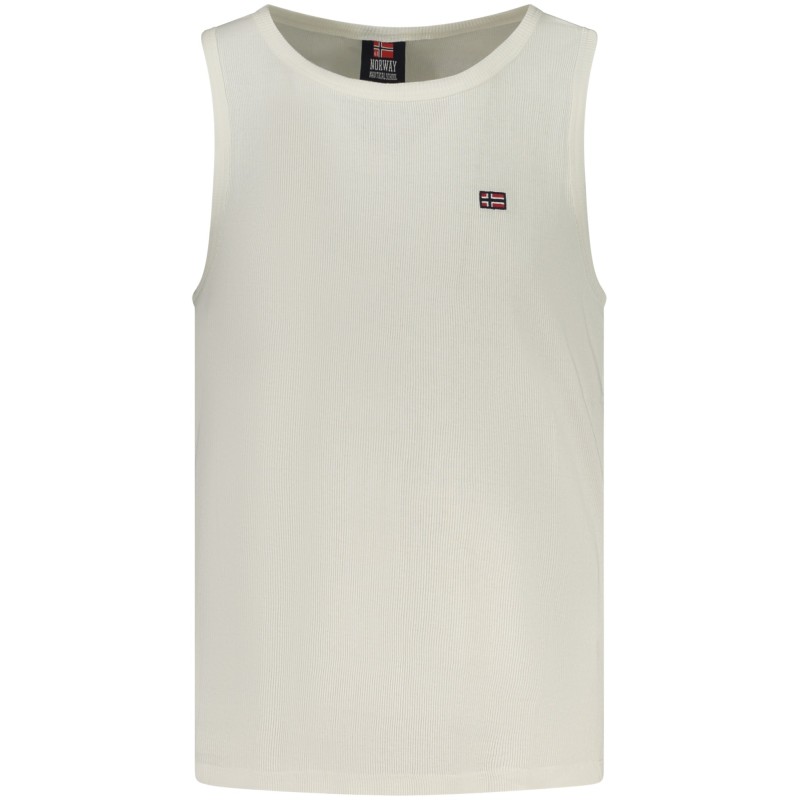 NORWAY 1963 CANOTTA UOMO BIANCO