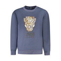 CAVALLI CLASS FELPA SENZA ZIP DONNA BLU