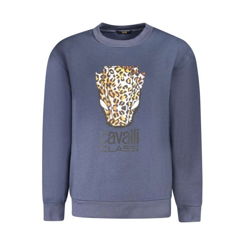CAVALLI CLASS FELPA SENZA ZIP DONNA BLU