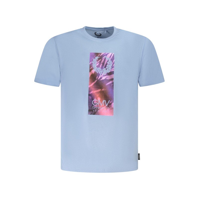 GIAN MARCO VENTURI T-SHIRT MANICHE CORTE UOMO AZZURRO