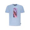 GIAN MARCO VENTURI T-SHIRT MANICHE CORTE UOMO AZZURRO
