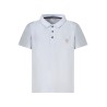 GUESS JEANS POLO MANICHE CORTE BAMBINO AZZURRO