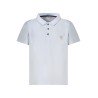 GUESS JEANS POLO MANICHE CORTE BAMBINO AZZURRO