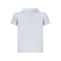 GUESS JEANS POLO MANICHE CORTE BAMBINO AZZURRO