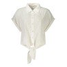GUESS JEANS CAMICIA MANICHE CORTE DONNA BIANCO
