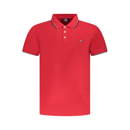 NORWAY 1963 POLO MANICHE CORTE UOMO ROSSO