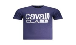 CAVALLI CLASS T-SHIRT MANICHE CORTE UOMO BLU