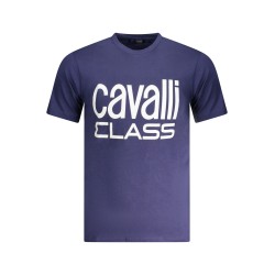 CAVALLI CLASS T-SHIRT MANICHE CORTE UOMO BLU