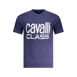 CAVALLI CLASS T-SHIRT MANICHE CORTE UOMO BLU