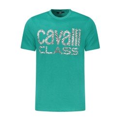 CAVALLI CLASS T-SHIRT MANICHE CORTE UOMO VERDE