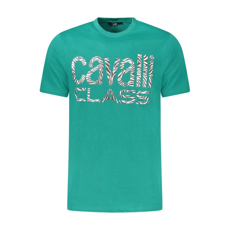 CAVALLI CLASS T-SHIRT MANICHE CORTE UOMO VERDE