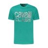 CAVALLI CLASS T-SHIRT MANICHE CORTE UOMO VERDE