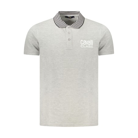 CAVALLI CLASS POLO MANICHE CORTE UOMO GRIGIO