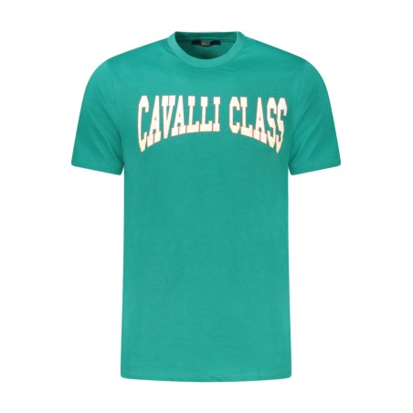 CAVALLI CLASS T-SHIRT MANICHE CORTE UOMO VERDE