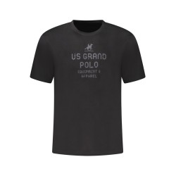 U.S. GRAND T-SHIRT MANICHE CORTE UOMO NERO