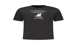 U.S. GRAND T-SHIRT MANICHE CORTE UOMO NERO