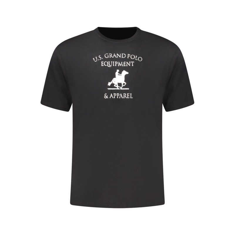 U.S. GRAND T-SHIRT MANICHE CORTE UOMO NERO