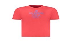 U.S. GRAND T-SHIRT MANICHE CORTE UOMO ROSSO