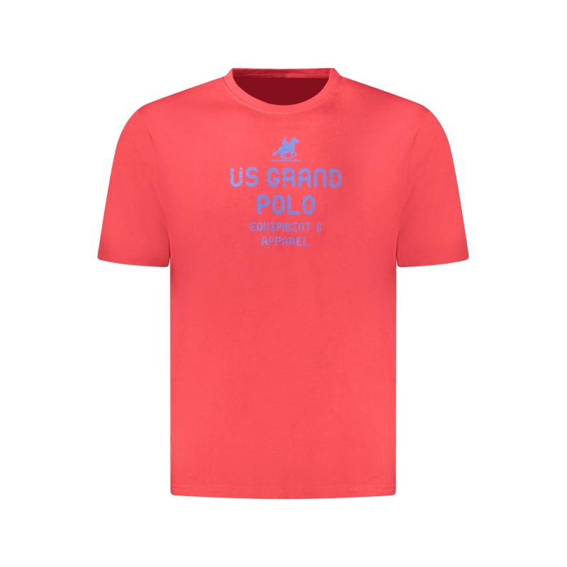 U.S. GRAND T-SHIRT MANICHE CORTE UOMO ROSSO