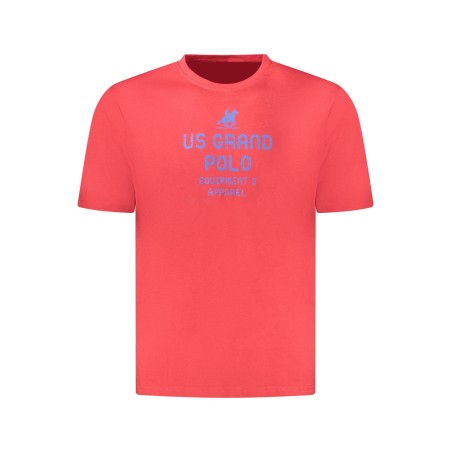 U.S. GRAND T-SHIRT MANICHE CORTE UOMO ROSSO
