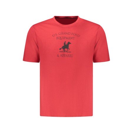 U.S. GRAND T-SHIRT MANICHE CORTE UOMO ROSSO