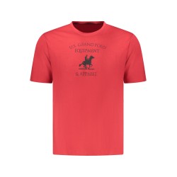 U.S. GRAND T-SHIRT MANICHE CORTE UOMO ROSSO