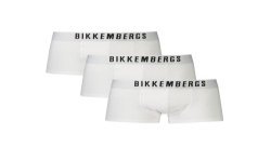 BIKKEMBERGS BOXER UOMO BIANCO